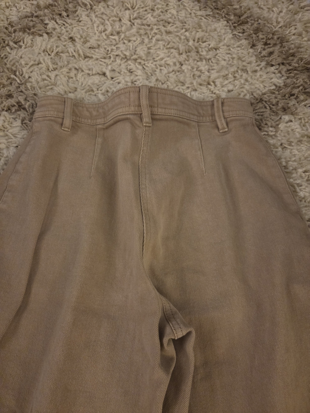 Wilfred Women's Corduroy Wide-Leg Jeans in Tan - Picture 4 of 4
